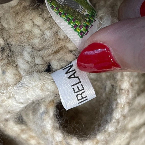 Branigan Weavers Irish Women's Winter Wool Cape Coat Cable Knit Poncho Shawl OS - Picture 11 of 12